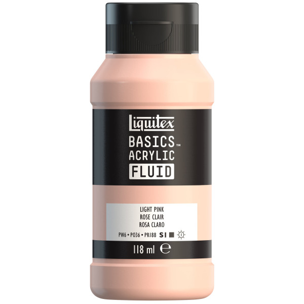 photo - Peinture acrylique - Fluide - Rose clair - 810 - Liquitex - Basics Acrylic fluid - 118ml
