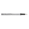 photo-Stylo plume - Encre bleue effaçable - Argent - Corps en métal - PlumInk