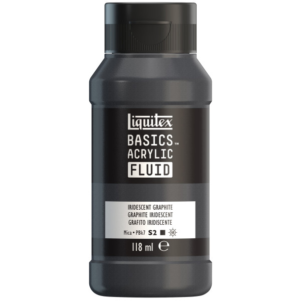photo - Peinture acrylique - Fluide - Graphite iridescent - 049 - Liquitex - Basics Acrylic fluid - 118ml