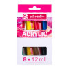 photo - Peinture acrylique - 8 tubes - 12 ml - Assortiment couleurs - Art Creation
