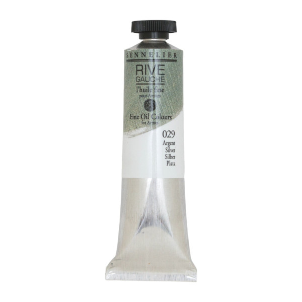 photo - Peinture à l'huile - Sennelier - Rive Gauche - Argent - 089 - Tube de 40ml