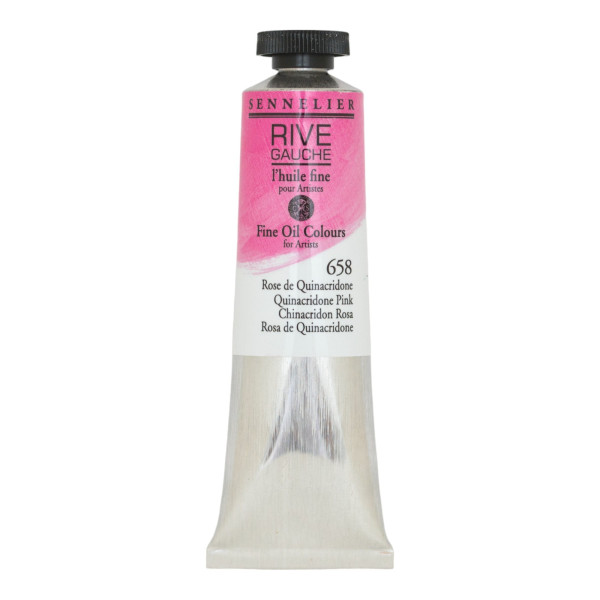 photo - Peinture à l'huile - Sennelier - Rive Gauche - Rose de Quinacridone - 658 - Tube de 40ml