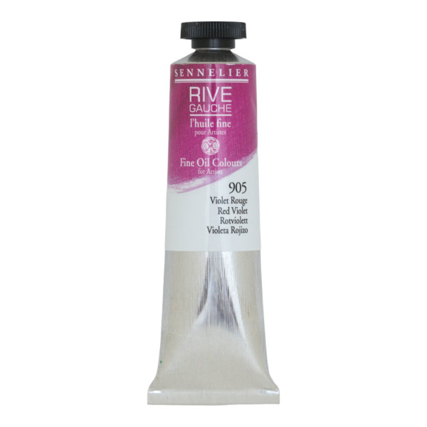 photo - Peinture à l'huile - Sennelier - Rive Gauche - Violet rouge - 905 - Tube de 40ml
