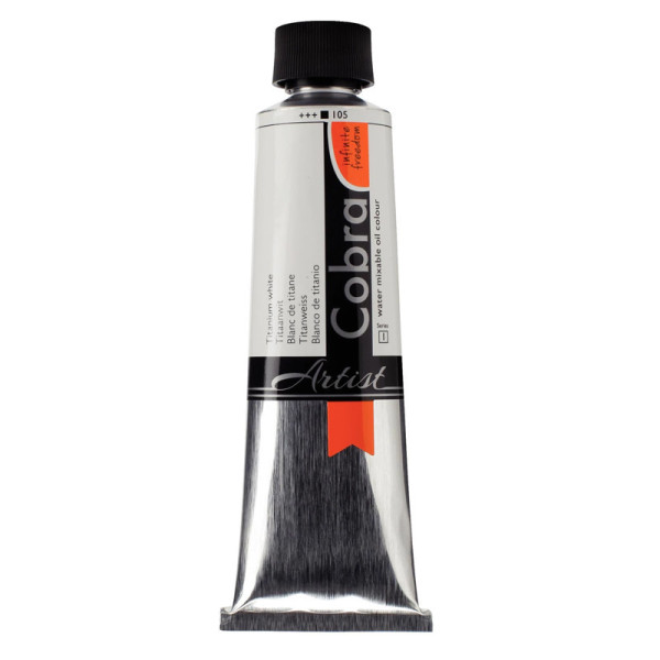 photo-Peinture à l'huile - Cobra - Artist - Blanc de Titane - 105 - Tube de 150ml