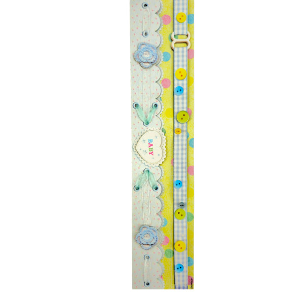 Bordures Adhésives - 3D - Scrapbooking - Thème naissance garçon - Erica