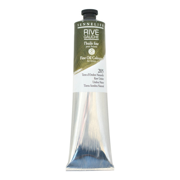 photo - Peinture à l'huile - Fine - Terre d'Ombre Naturelle - 205 - Sennelier - Rive gauche - Tube de 200ml