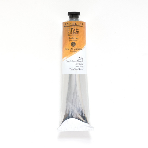 photo -Peinture à l'huile - Fine - Terre de sienne naturelle - 208 - Sennelier - Rive gauche - Tube de 200ml