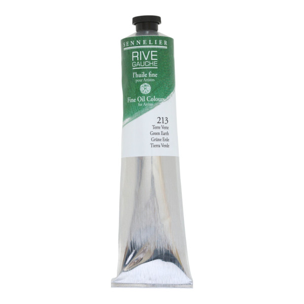 photo - Peinture à l'huile - Fine - Terre Verte - 213 - Sennelier - Rive gauche - Tube de 200ml