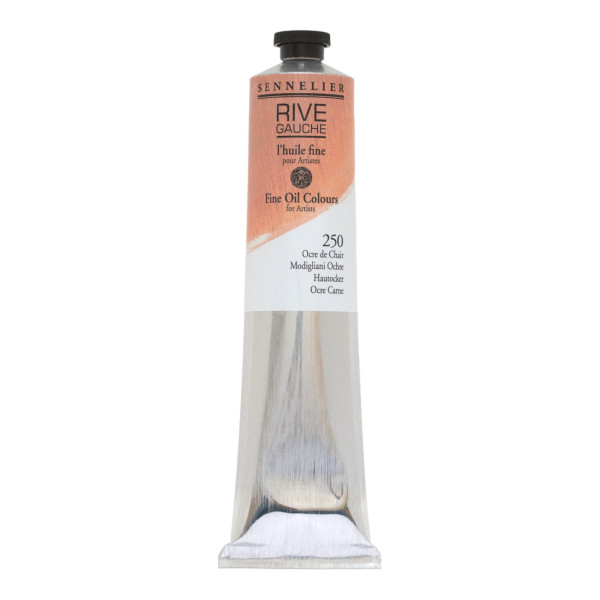 photo - Peinture à l'huile - Fine - Ocre de chair - 250 - Sennelier - Rive gauche - Tube de 200ml