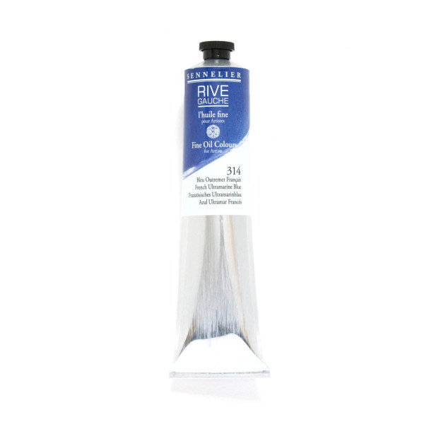 photo - Peinture à l'huile - Fine - Bleu outremer - 314 - Sennelier - Rive gauche - Tube de 200ml