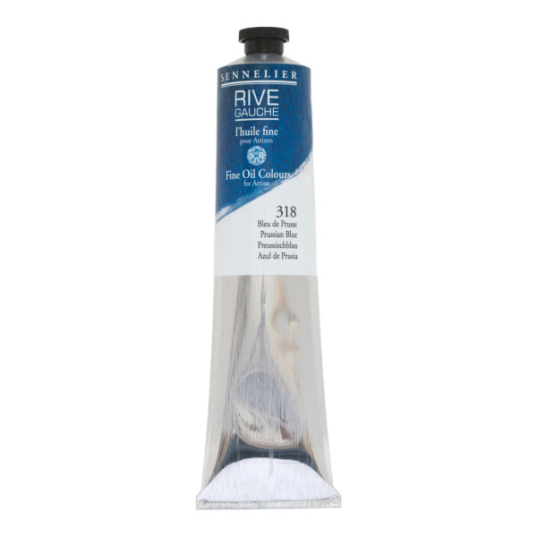 Peinture à l'huile - Fine - Bleu de Prusse - 318 - Sennelier - Rive gauche - Tube de 200ml