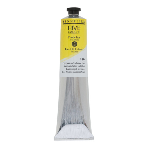 photo - Peinture à l'huile - Fine - Jaune Cadmium Clair - 539 - Sennelier - Rive gauche - Tube de 200ml