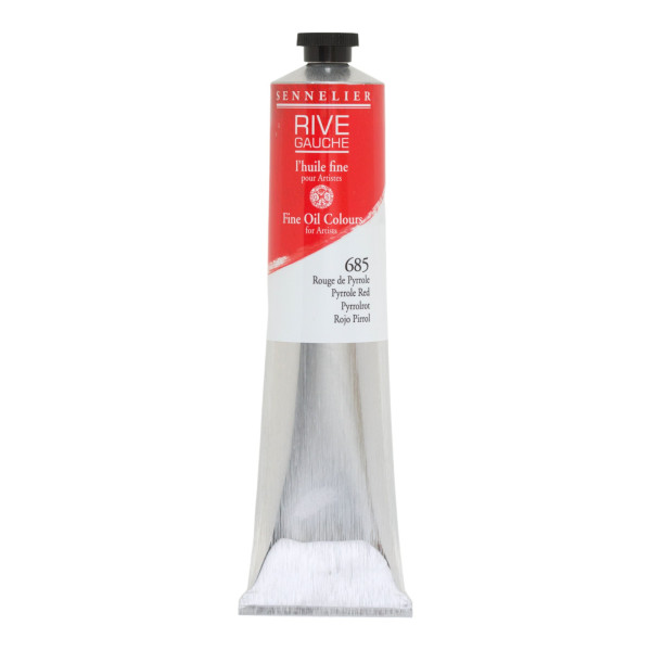 photo - Peinture à l'huile - Fine - Rouge de Pyrrole - 685 - Sennelier - Rive gauche - Tube de 200ml