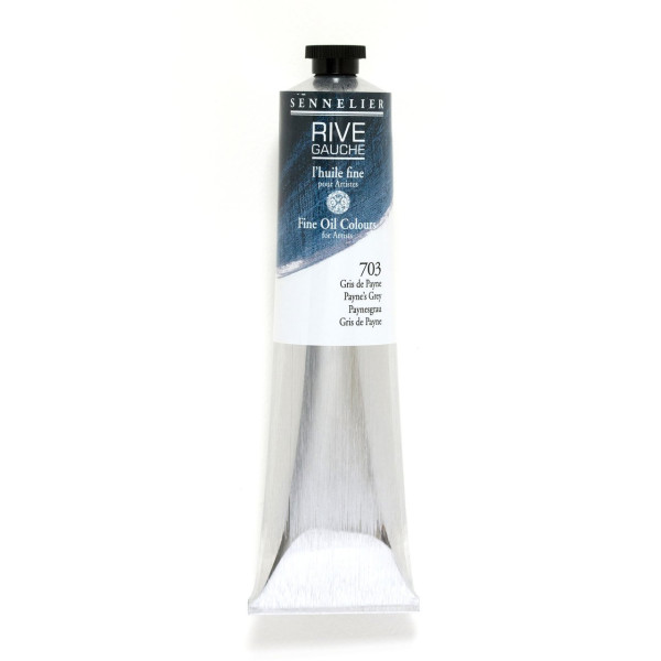 photo - Peinture à l'huile - Fine - Gris de payne - 703 - Sennelier - Rive gauche - Tube de 200ml