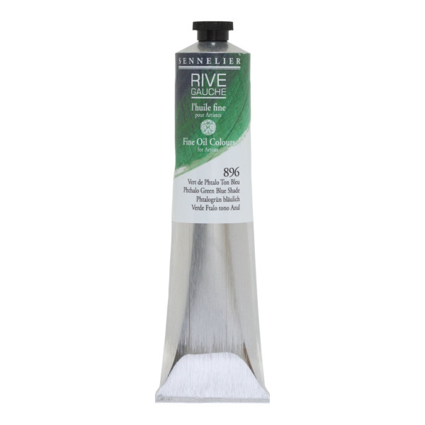 photo - Peinture à l'huile - Fine - Vert de phtalo Ton Bleu - Sennelier - Rive gauche - Tube de 200ml
