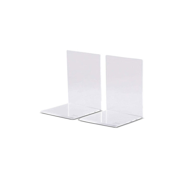 Lot de 2 serres-livres transparent en acrylique 10 x 8 x 10cm - Maul | Artmania