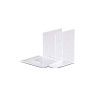 Lot de 2 serres-livres transparent en acrylique 10 x 8 x 10cm - Maul