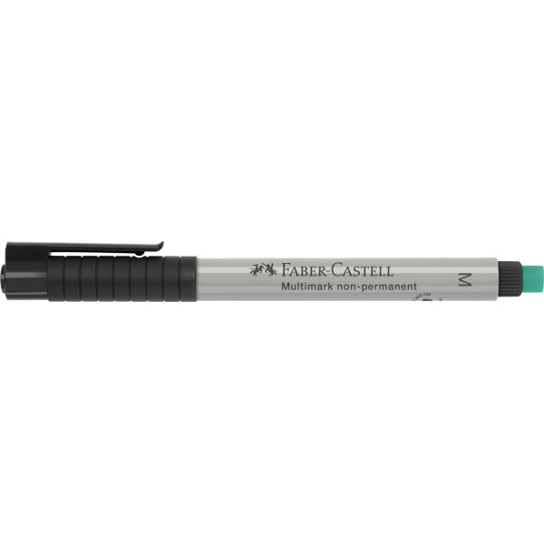 Feutre - Noir - Non permanent - Pointe moyenne - Faber-Castell - Multimark