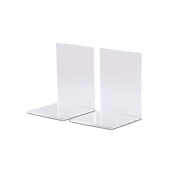 Lot de 2 serre-livres transparent en acryliques 10x10x13cm - Maul | Artmania
