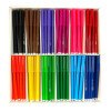 Feutres de coloriage - Boîte de 144 feutres - 12 x 12 couleurs - Pointe large - Ulmann