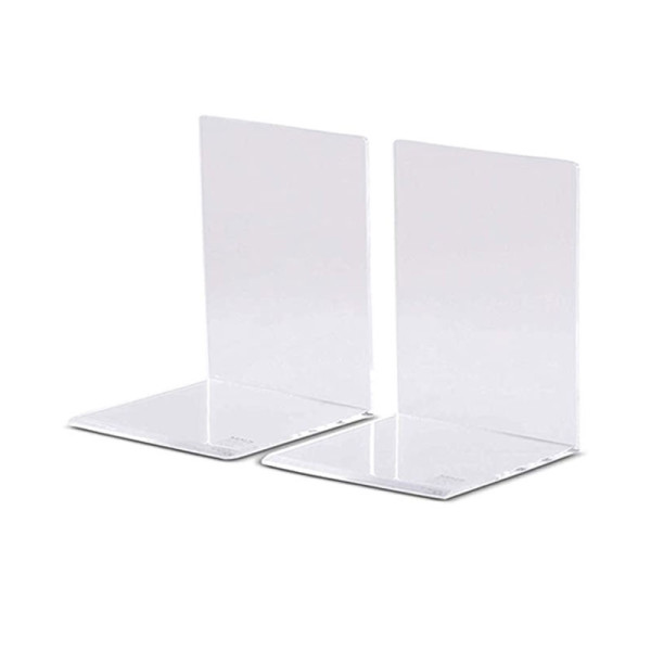 Lot de 2 serre-livres transparent en acrylique 16x15x21cm - Maul | Artmania