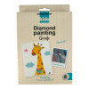 Kit de diamond painting - Enfant - Girafe - 15x20cm - Loisirs créatifs