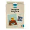 Kit de diamond painting - Enfant - Ours - 15x20cm - Loisirs créatifs