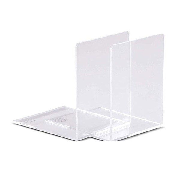 Lot de 2 serre-livres transparent en acrylique 16x15x21cm - Maul