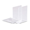 Lot de 2 serre-livres transparent en acrylique 16x15x21cm - Maul