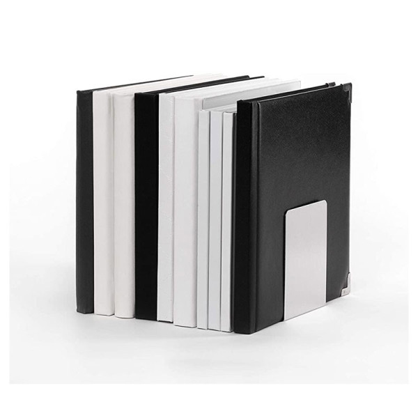 Lot de 2 serre-livres aluminium 10x8x10cm - Maul