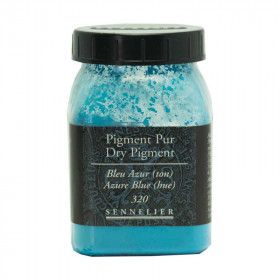 photo-Pigment en poudre - Sennelier - Bleu azur - Pot de 200 ml