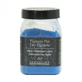 photo-Pigment en poudre - Sennelier - Bleu outremer clair - Pot de 200 ml