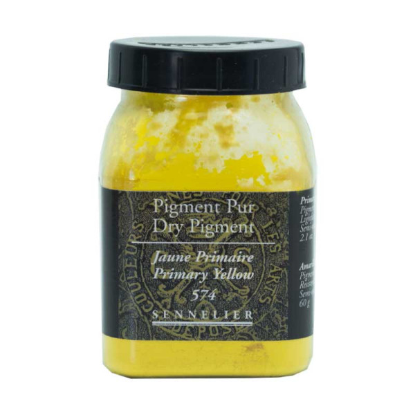 photo-Pigment en poudre - Sennelier - Jaune primaire - Pot de 200 ml