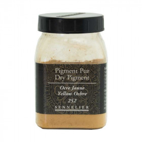 photo-Pigment en poudre - Sennelier - Ocre Jaune - Pot de 200 ml