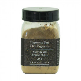 photo-Pigment en poudre - Sennelier - Ocre de Ru - Pot de 200 ml
