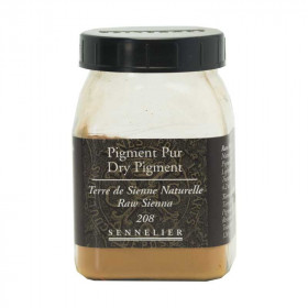 photo-Pigment en poudre - Sennelier - Terre de Sienne Naturelle - Pot de 200 ml
