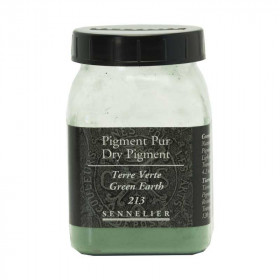 photo-Pigment en poudre - Sennelier - Terre Verte - Pot de 200 ml