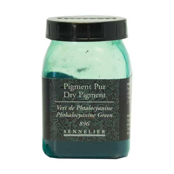 photo-Pigment en poudre - Sennelier - Vert Phtalocyanine - Pot de 200 ml