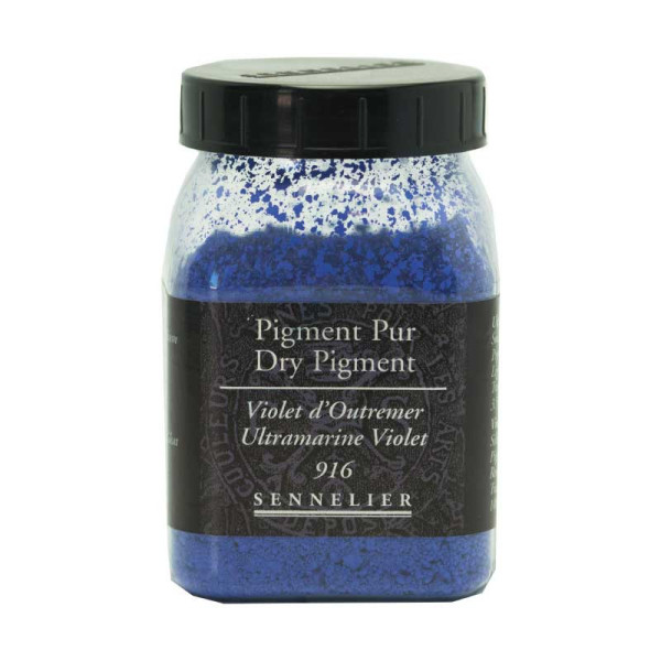photo-Pigment en poudre - Sennelier - Violet d'Outremer - Pot de 200 ml