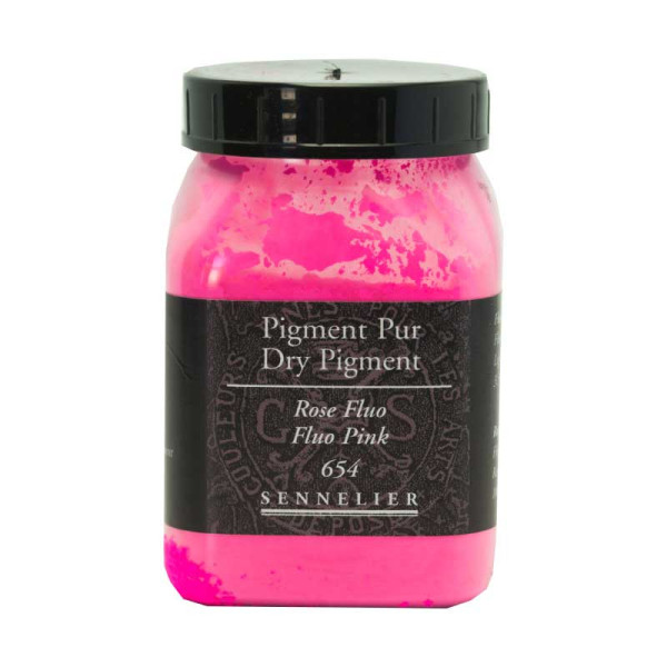 photo-Pigment en poudre - Sennelier - Rose fluo - Pot de 200 ml