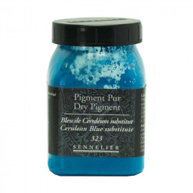 photo-Pigment en poudre - Sennelier - Bleu de Céruleum - Pot de 200 ml