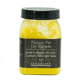 photo-Pigment en poudre - Sennelier - Jaune Cadmium Clair - Pot de 200 ml