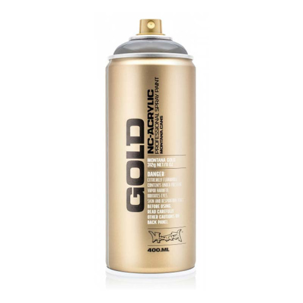 Bombe de peinture - Gold - Acrylique - Noir mystique - T9000 - 400ml - Montana Cans