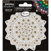 photo-Pochoir - Pour dot painting - Mandala - 10cm - Forme en bois + support - Aladine