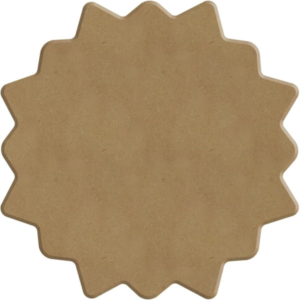 Pochoir - Pour dot painting - Mandala - 10cm - Forme en bois + support - Aladine