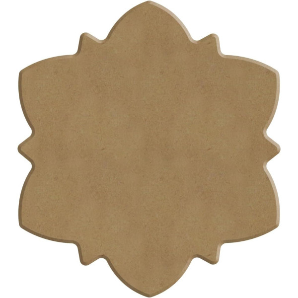 Pochoir - Pour dot painting - Mandala - 10cm - Forme en bois + support - Aladine