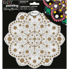 photo-Pochoir - Pour dot painting - Mandala - 20cm - Forme en bois + support - Aladine
