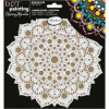 photo-Pochoir - Pour dot painting - Mandala - 20cm - Forme en bois + support - Aladine