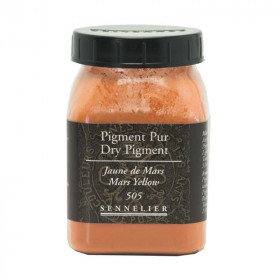 photo-Pigment en poudre - Sennelier - Jaune de Mars - Pot de 200 ml