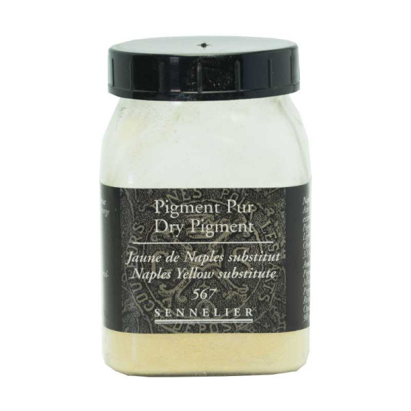 photo-Pigment en poudre - Sennelier - Jaune de Naples - Pot de 200 ml